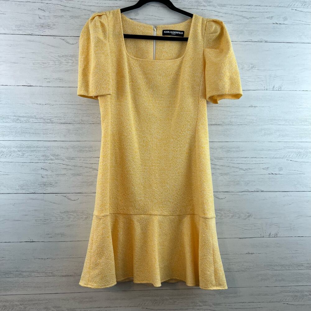 Karl Lagerfeld Yellow Mini Dress